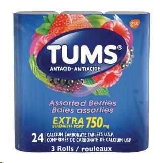 Tums Extra Strength Assorted Berries 24ct (72) (689243)