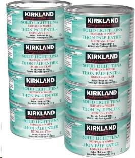 KS Solid Light Tuna in Water 8Ã—184g (67682)