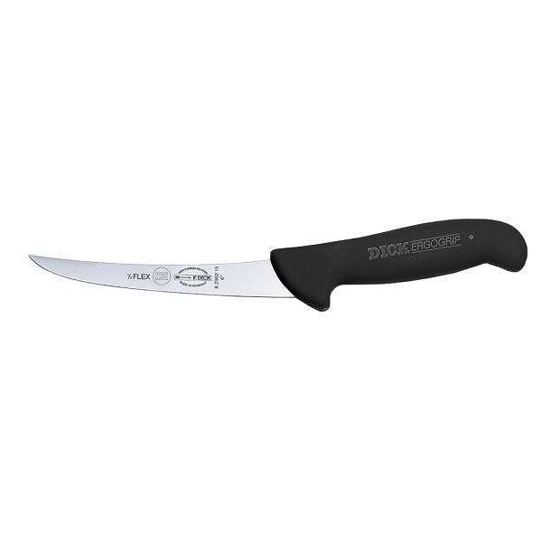 F.Dick MasterGrip Boning Knife ( Curved Semi Flex) Black 5" Sold By Each (065336) (288213)