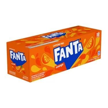 CAN - Fanta Orange - 12 x 355mL - SOLD BY CASE - (1) (01156) (412120) (Coca-Cola)