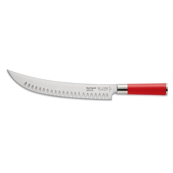F.Dick Red Spirit Butcher Knife "Hektor" Kullenschliff Red 10" sold by each (185157)