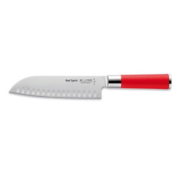 F.Dick Red Spirit Santoku Knife Kullenschliff Red 7" Sold By Each (163575)