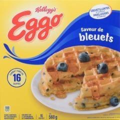 Kellogg Blueberry Eggo Waffles 16ct - 560g (12) (23815)