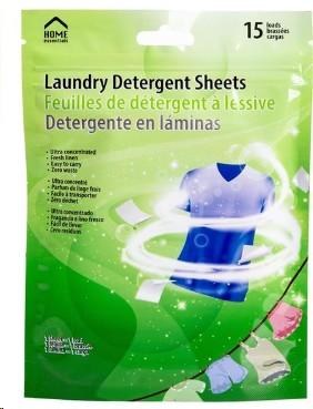 Laundry Detergent Sheets Size:2.7x4.3" 15 ct (83000)