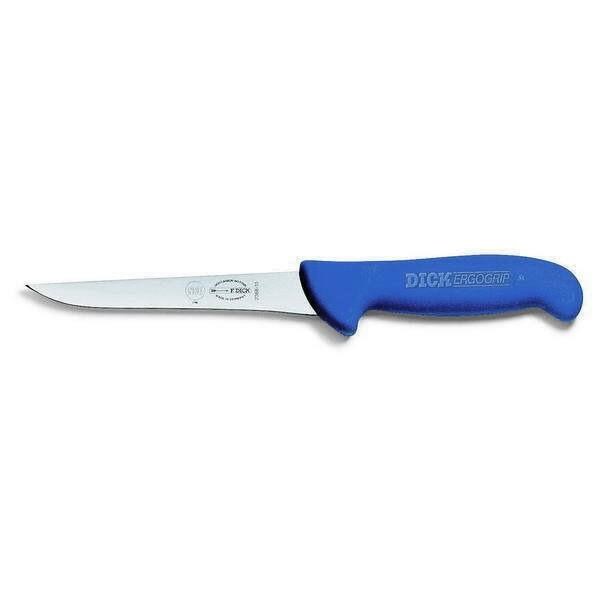 F.Dick Ergo Grip Boning Knife (Narrow) Blue 5" - Sold By Each (8236813) (060324)