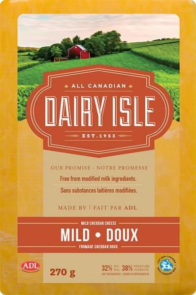 Dairy Isle Mild Cheddar Cheese Block (12)- 270g (02001)