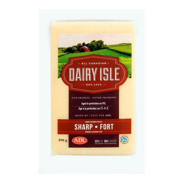 Dairy Isle Sharp Cheddar Cheese Block (12) - 270g (02007)