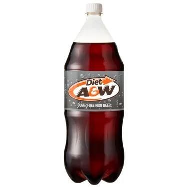 2L - A&W Root Beer DIET SUGAR FREE - SOLD BY EACH - (8) (00305) (00160) (Coca-Cola)