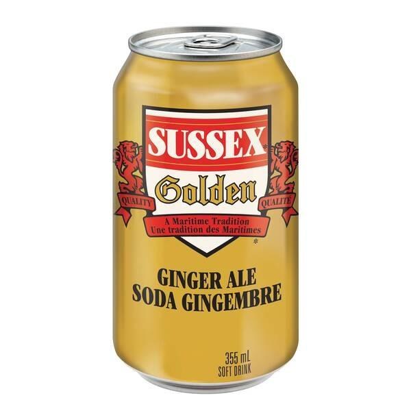 CAN - Sussex Golden Ginger Ale - 12 x 355mL - SOLD BY CASE - (1) (00699) (PEPSI)