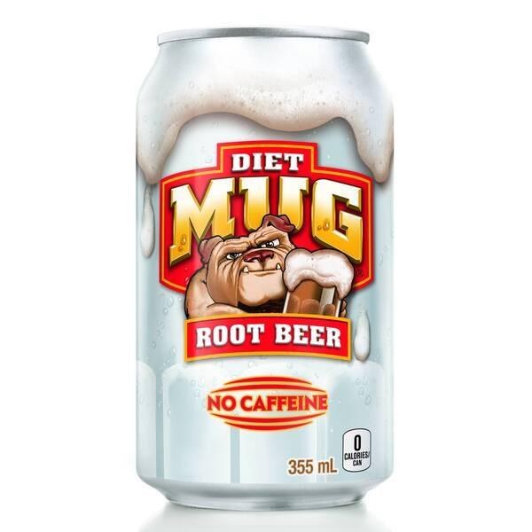 CAN - Mug Root Beer DIET - 12 x 355mL - SOLD BY CASE - (1) (04077) (PEPSI)