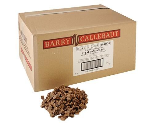 Barry Callebaut Semi-Sweet Dark Chocolate Chunks 600ct - 30LBS (CHD-CI-6008006-A45)