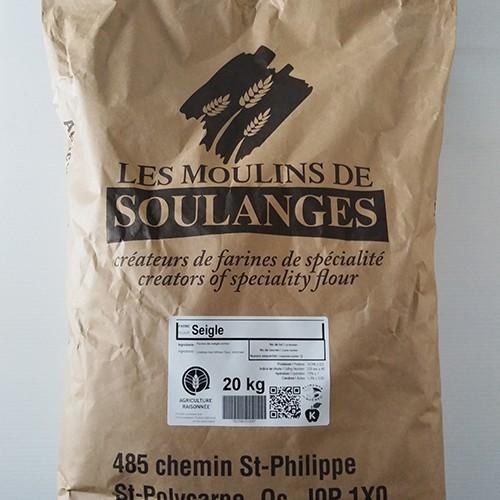 Les Moulins De Soulbanges Whole Rye Flour - 20KG (31300) (Seigle 2024)