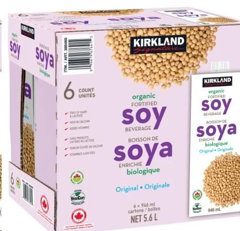 KS Organic Soy Beverage - 946 mL - 6/CS - SOLD BY CASE - (1) (67641)