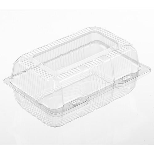 Polar Plastic Hinged Container 9.35 x 6.2 x 4.27 - 250/CASE (02417)