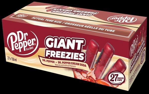 Kisko Dr. Pepper Freeze Pops Giant Freezies- 27/BOX (18060)