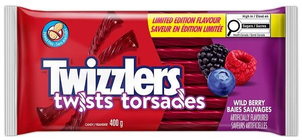 Twizzlers Filled Twist Wild Berry - 400g (12) (80992)