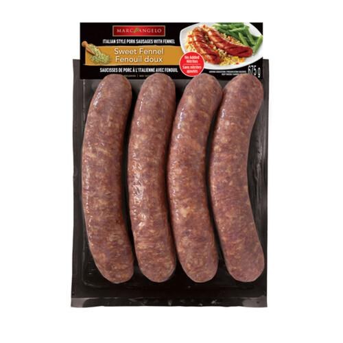Italian Style Pork Sausages with Sweet Fennel 4pk (12) (09400) Sold by Bag
