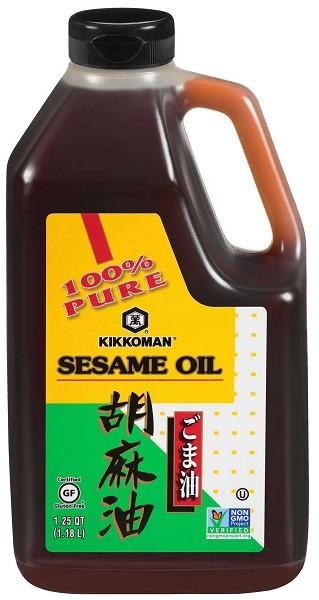Kikkoman Sesame Oil Non GMO - 1.18L (4)(01785)