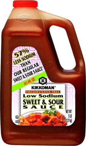 Kikkoman Low Sodium Sweet & Sour Sauce - 5LB (6)
