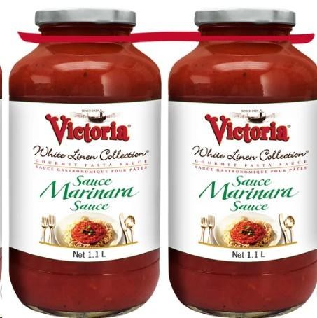 Victoria White Linen Collection Marinara Sauce, 2 Ã— 1.1 L (21510)(21719)
