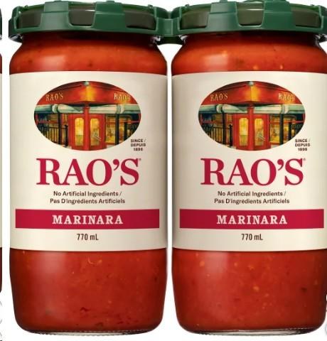 Raoâ€™s Marinara Sauce, 2 x 770 mL (00547)