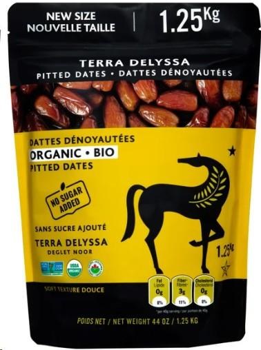 Terra Delyssa Organic Deglet Noor Pitted Dates, 1.25kg (00600)