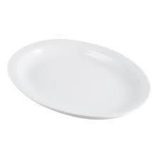 Palm Oval Platter 9.75" White (24) - Sold by Doz