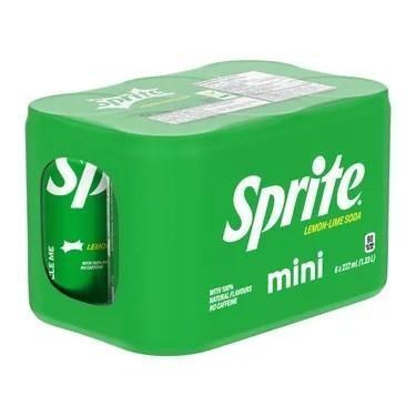 MINI CAN - Sprite - 6 x 222mL - SOLD BY CASE - (4) (10986) (Coca-Cola)
