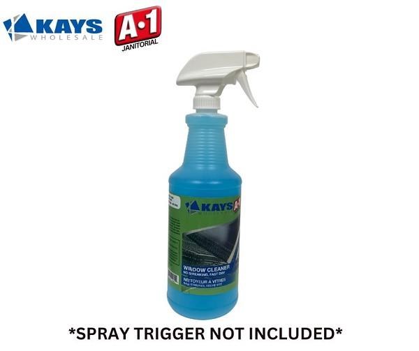 Kays/A1 Window Glass Cleaner Spray Bottle - 1L (12) (00600)