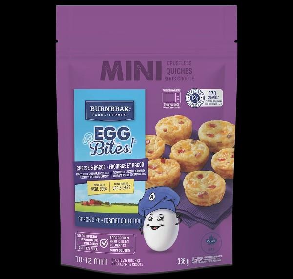 Burnbrae Mini Eggbites Cheese & Bacon - 3.22KG