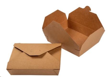 Hy Pax Kraft Fold-Top Take-Out Box, Biodegradable - #11 - 200/CS - SOLD BY CASE - (1) (49819) (HPE-BPRN-11)
