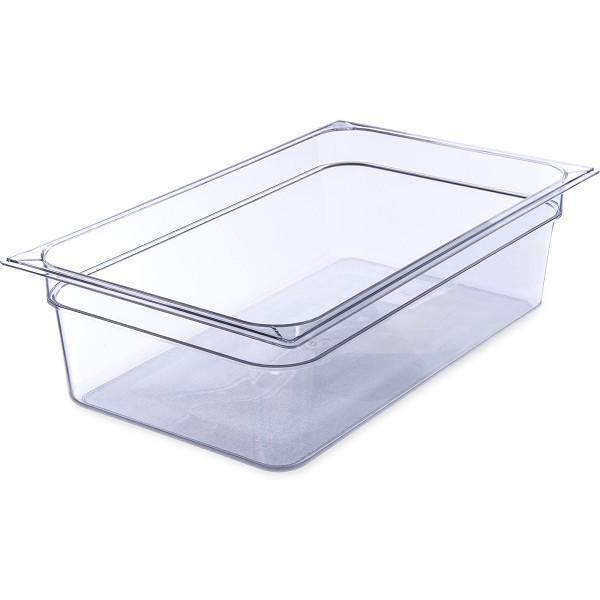 Carlisle Cold Food Pan Clear Full size Insert 4" (6) (84497)