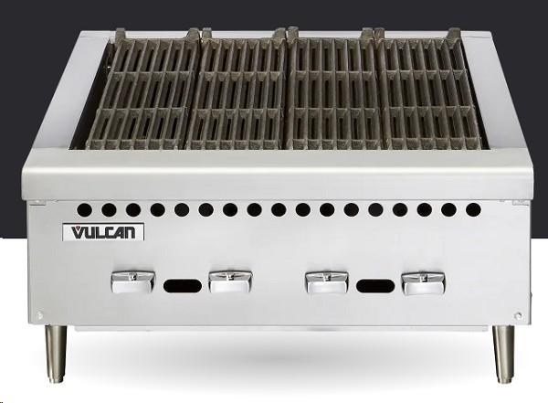 Vulcan 25-3/8", CHARBROILER, GAS, COUNTERTOP 4X14,500BTU