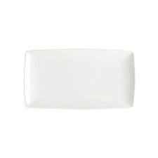 Foundation Porcelain Coupe Plate Rectangular 9.25" x 5.25"  -(36-3dz/cases)  Sold By Dozen