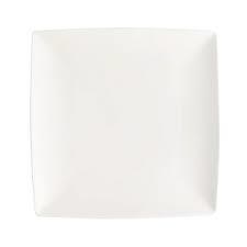 Foundation Porcelain Coupe Plate Square 10.25"  - Sold By Dozen