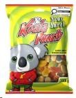 Koala Pouch Sour Gummy Peg Bag 18 x 100g sold by Box (91201)