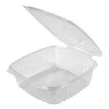 Genpak Plastic Hinged 48oz Deli Container - 200/case (AD48)