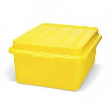 Vollrath Traex Food Storage Box, Yellow (Poultry) (Approx. 20"L x 15"W x 7"D) - SOLD BY EACH (6) (88623)