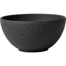 Villeroy & Boch Black Shale Bowl 5.5" diam, 21.9 oz -sold by case of 4