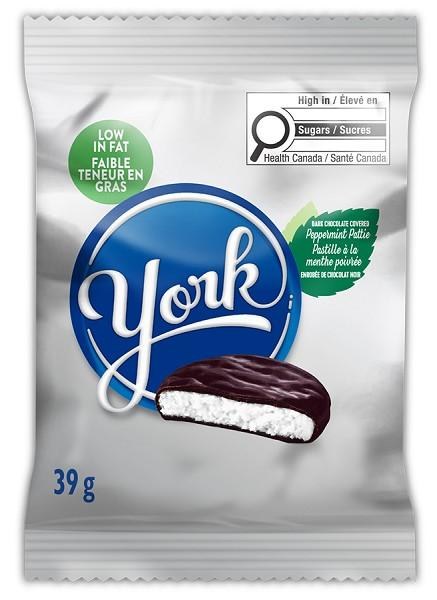Hershey York Peppermint Pattie 39g - 36/BOX (40117)
