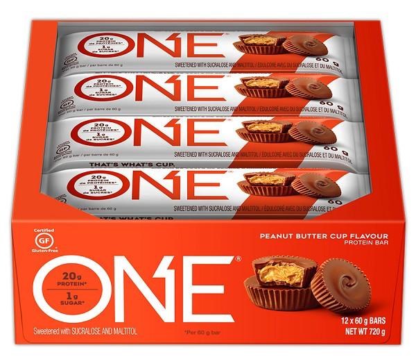 Hershey ONE Peanut Butter Cup Protein Bar 60g - 12/BOX (10474)