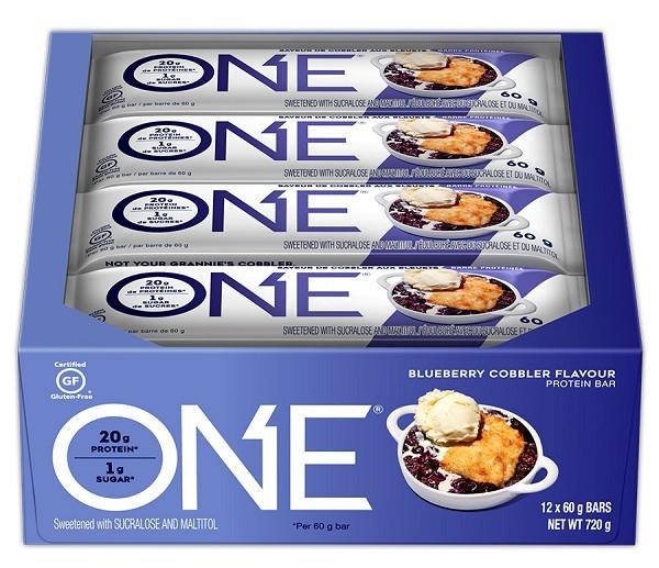 Hershey ONE Blueberry Cobbler Protein Bar 60g - 12/BOX (6) (10600)