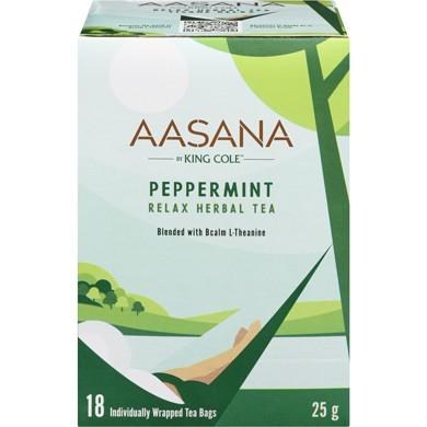 Aasana Peppermint Relax Herbal Tea - 18ct (6) (08200)