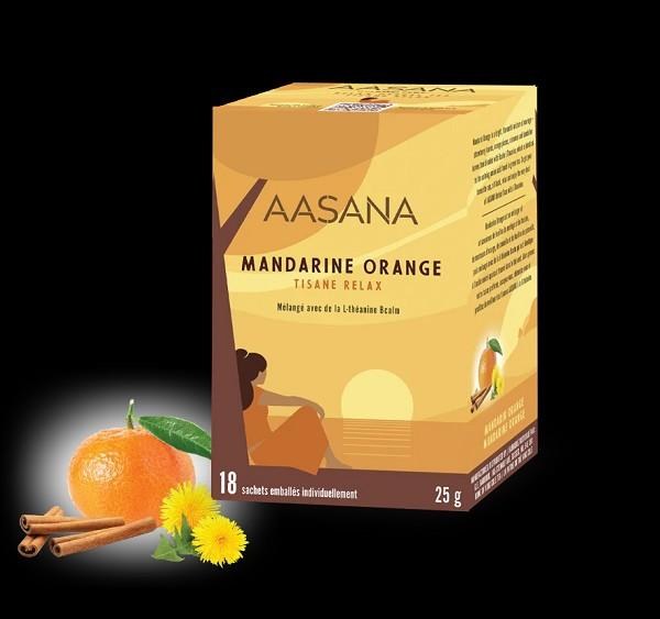 Aasana Mandarine Orange Relax Herbal Tea - 18ct (6) (08204)