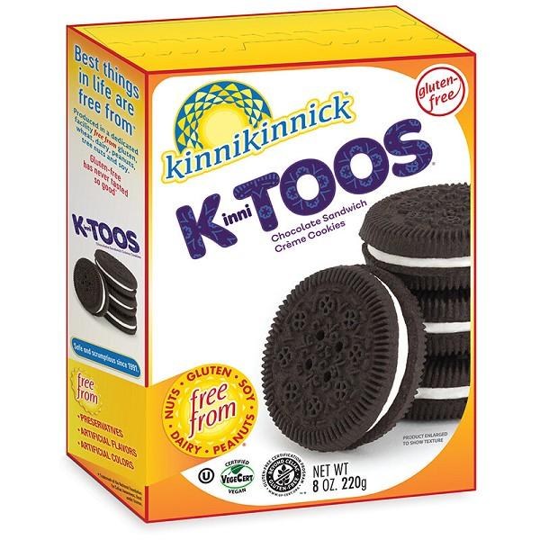 Kinnikinnick Gluten Free KinniTOOS Cookies & Cream  Cookies - 220g (00364)(6) (00364)
