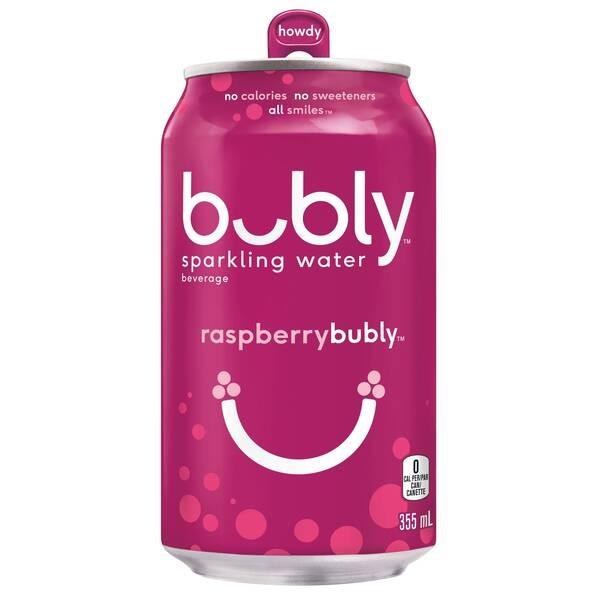 CAN - Bubly Raspberry - 12 x 355mL - SOLD BY CASE - (1) (15996) (PEPSI)