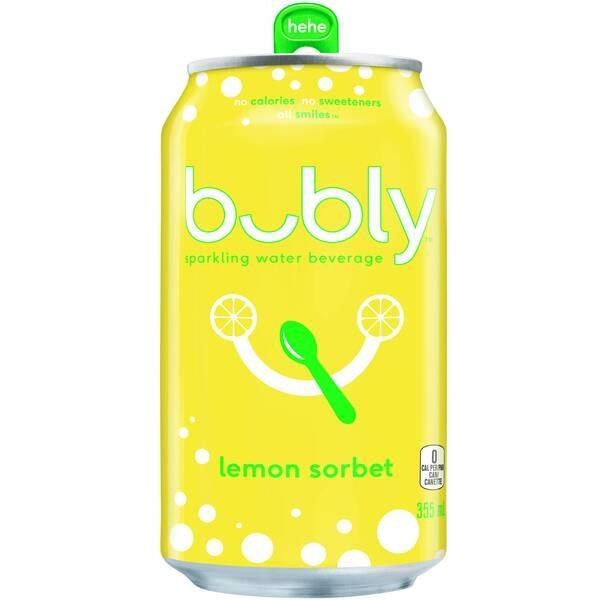 CAN- Bubly Lemon Sorbet 12 x 355ml (16106)(PEPSI)- Sold by Case