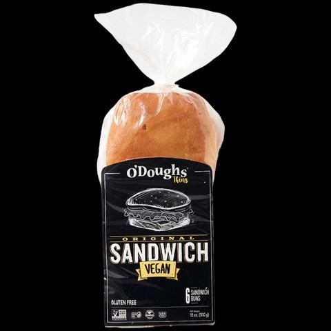 O'DOUGHS Original Sandwich Buns Gluten Free - 6/PKG - SOLD BY PKG - (6) (OSWTHN)
