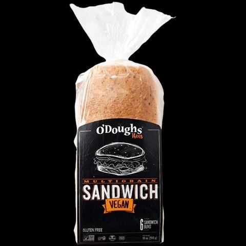 O'DOUGHS Multigrain Sandwich Buns Gluten Free - 6/PKG - SOLD BY PKG - (6) (MSWTHN)
