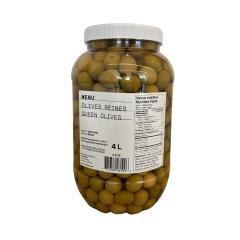 MENU Whole Green Queen Olives w/ Pit - 4L - SOLD BY EACH - (2) (06190)